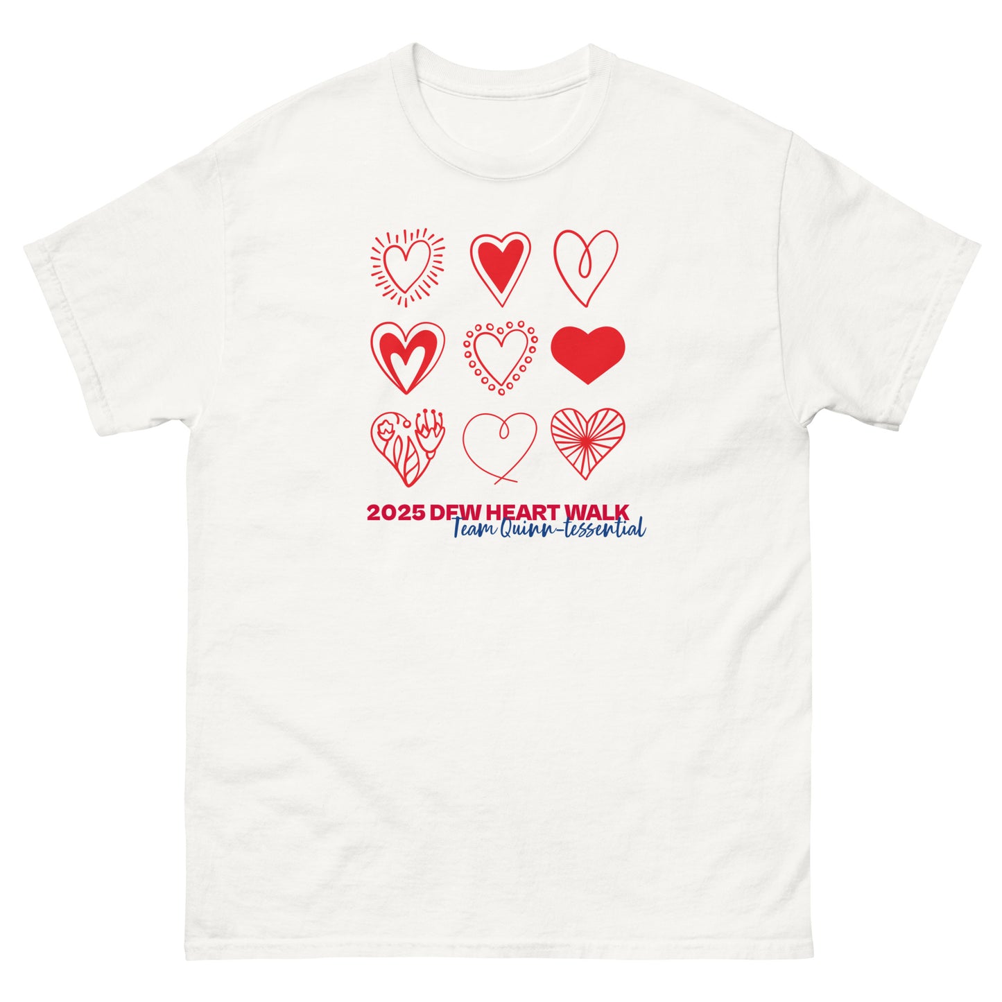 2025 DFW Heart Walk - Team QUINN T-Shirt